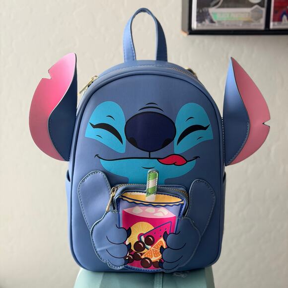 Her Universe Handbags - Her Universe Disney Stitch Boba Figural Mini Backpack - New With Imperfections